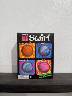 Needoh Teenie Swirl Squeeze Set of 4